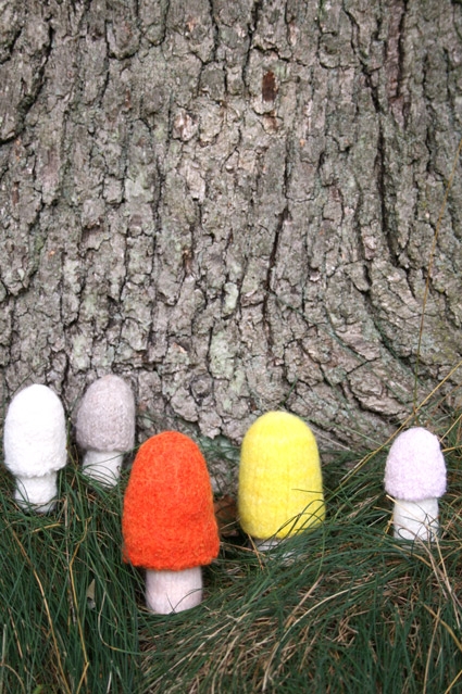 Felted Mushrooms from Kathryn Ivy | Purl Soho