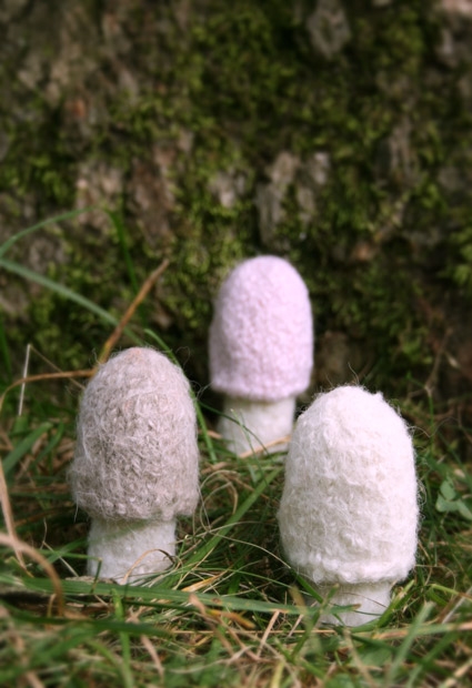 Felted Mushrooms from Kathryn Ivy | Purl Soho