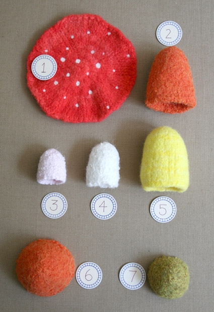 Felted Mushrooms from Kathryn Ivy | Purl Soho