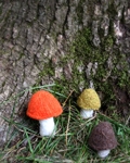 Felted Mushrooms from Kathryn Ivy | Purl Soho