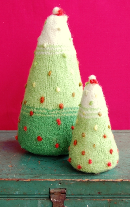 Felted Christmas Trees | Purl Soho