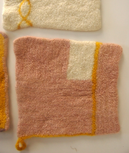 Four Felted Hot Pads | Purl Soho