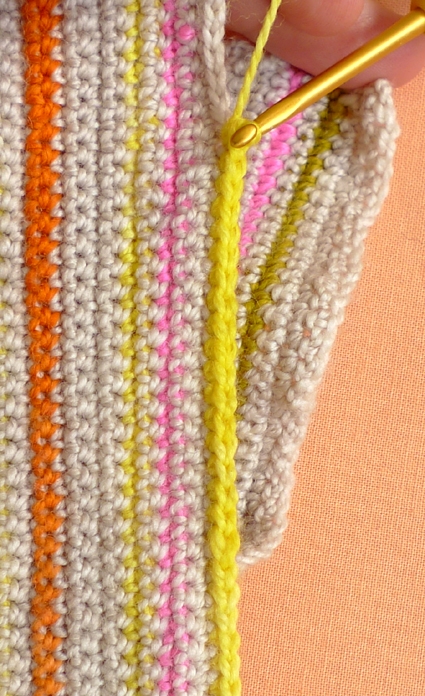 Crocheted Striped Hand Warmers | Purl Soho