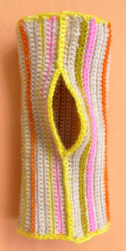 Crocheted Striped Hand Warmers | Purl Soho