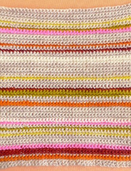 Crocheted Striped Hand Warmers | Purl Soho