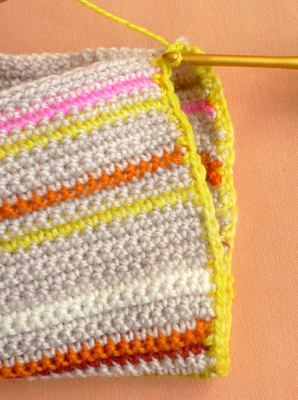 Crocheted Striped Hand Warmers | Purl Soho