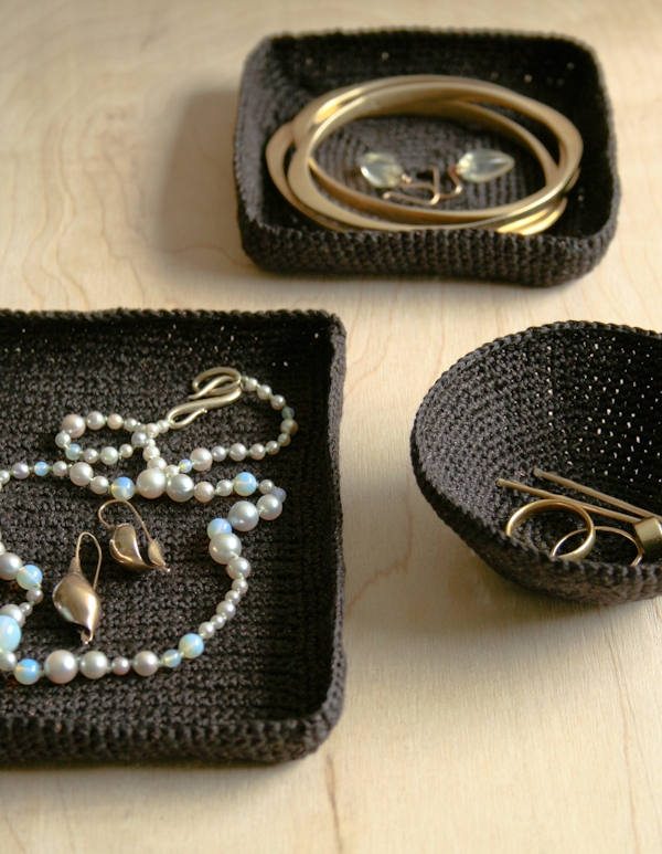 Crocheted Jewelry Dishes | Purl Soho