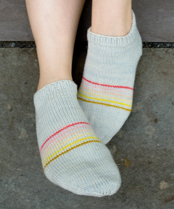 Sporty Striped Socklets | Purl Soho