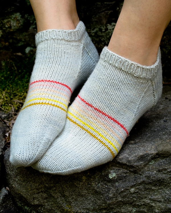 Sporty Striped Socklets | Purl Soho