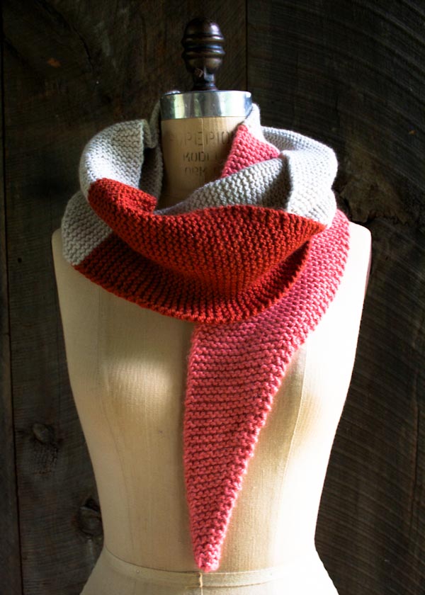 Color Tipped Scarf in New Colors + New Yarns | Purl Soho