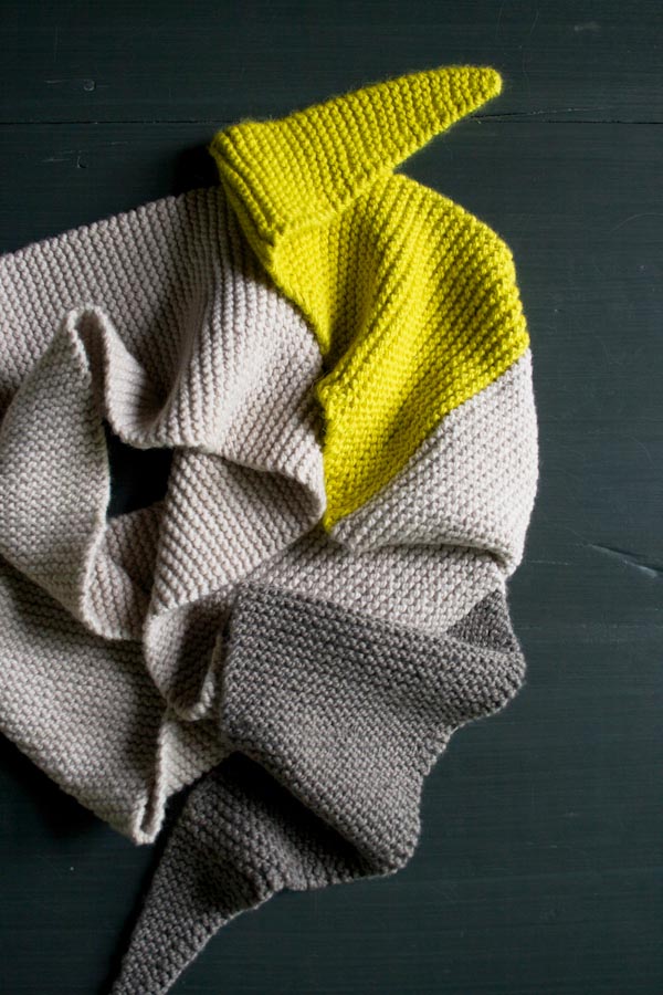 Color Tipped Scarf in New Colors + New Yarns | Purl Soho