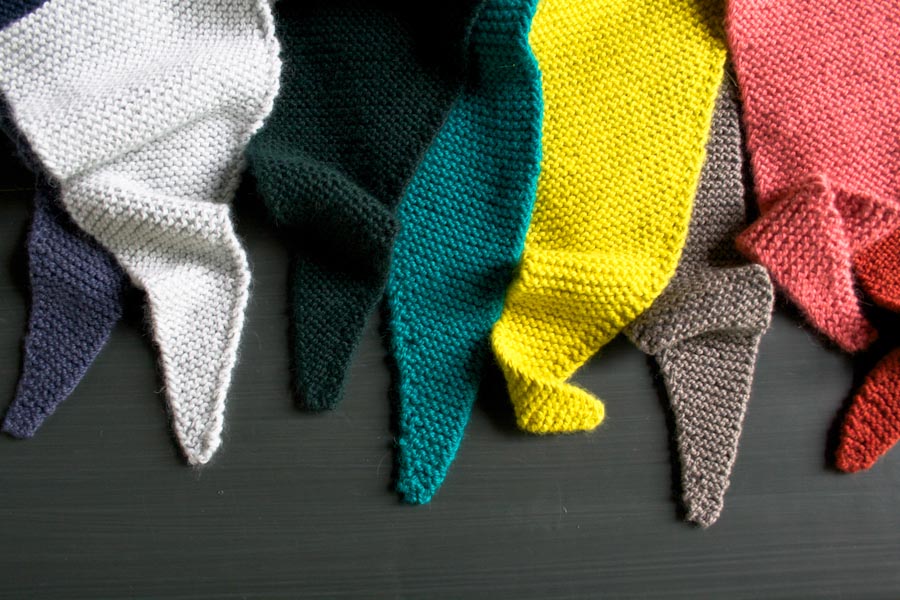 Color Tipped Scarf in New Colors + New Yarns | Purl Soho