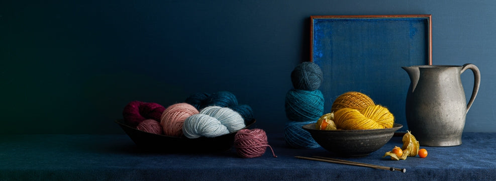 Shop hand-dyed yarns like our Goldenberry Alpaca, a single-ply kettle-dyed yarn made with pure baby alpaca.