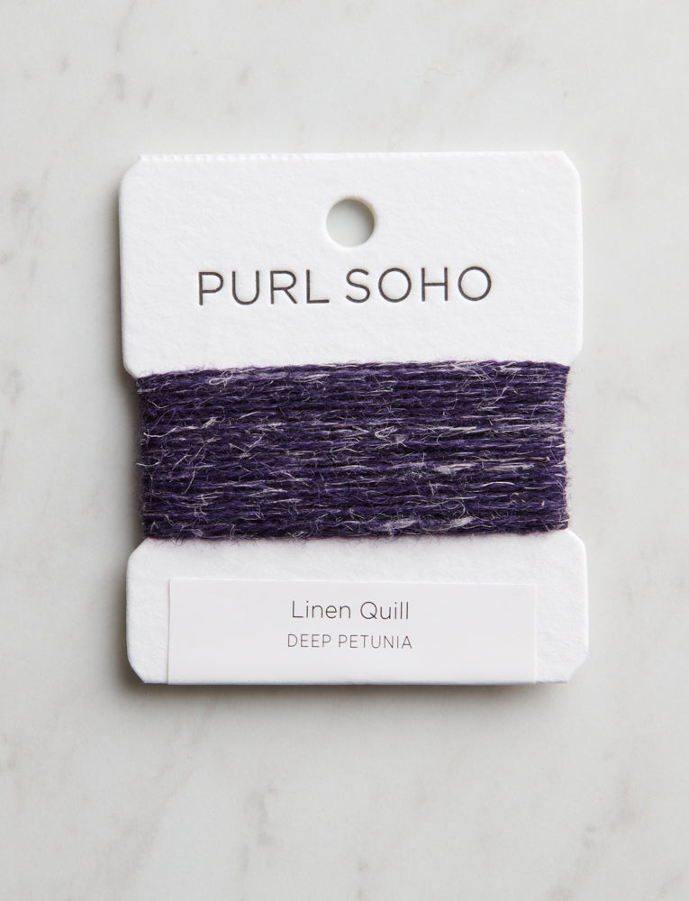 Linen Quill Color Cards, Deep Petunia