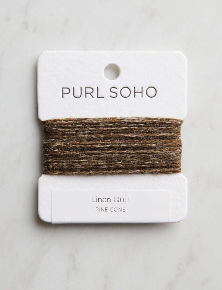 Linen Quill Color Cards, Pine Cone