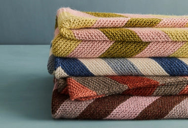 Knitter's Choice Striped Blanket