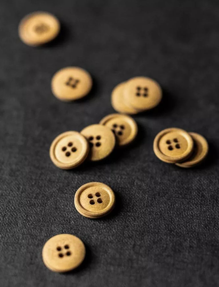 Cotton Button, Mid Mustard