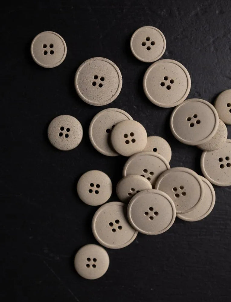 Hemp Button, Natural