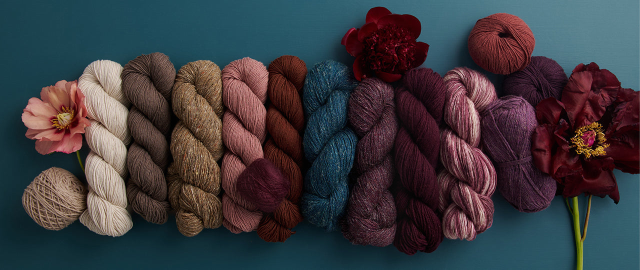 Beautiful yarn for knitting, including Andean highland wool yarn, Peruvian Pima cotton yarn, and more.