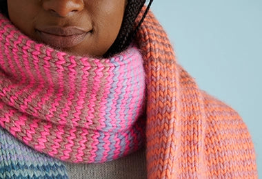 Stripey Tube Scarf In New Colors