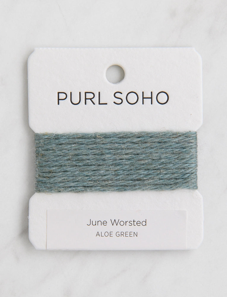 June Worsted Color Cards, Aloe Green