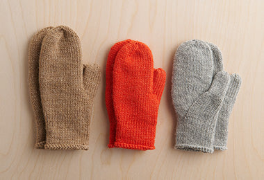 Arched Gusset Mittens In Knitting Yarn DK