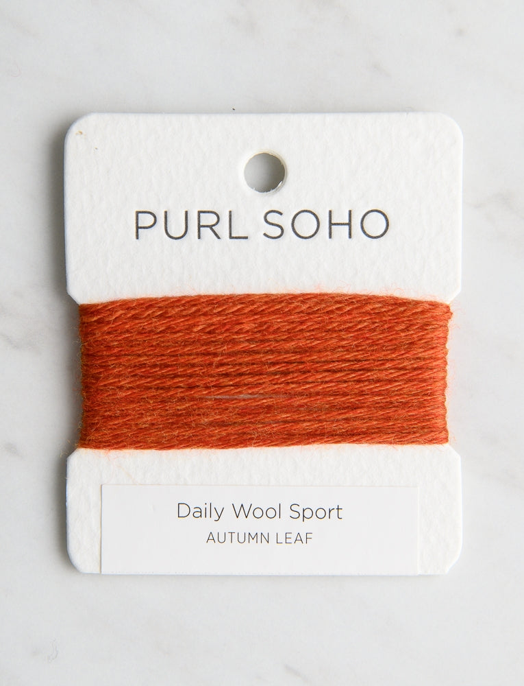 Daily Wool Sport Color Cards, Autumn Leaf