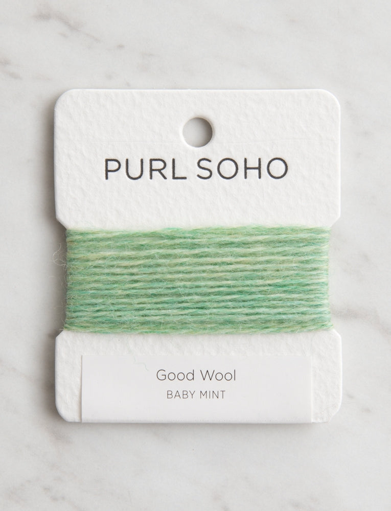 Good Wool Color Cards, Baby Mint