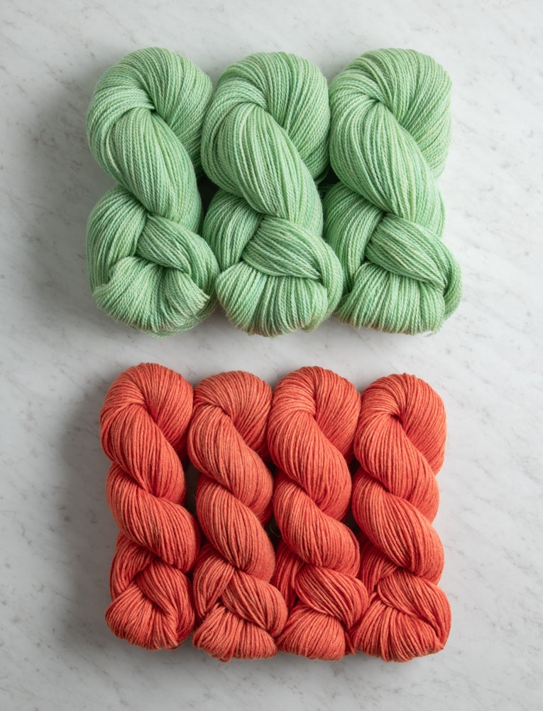 Double Knit Blanket Bundle, Baby Mint + Weathered Barn, Crib
