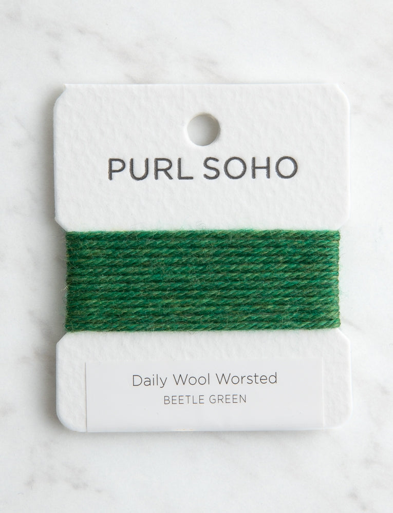 Daily Wool Worsted Color Cards, Beetle Green