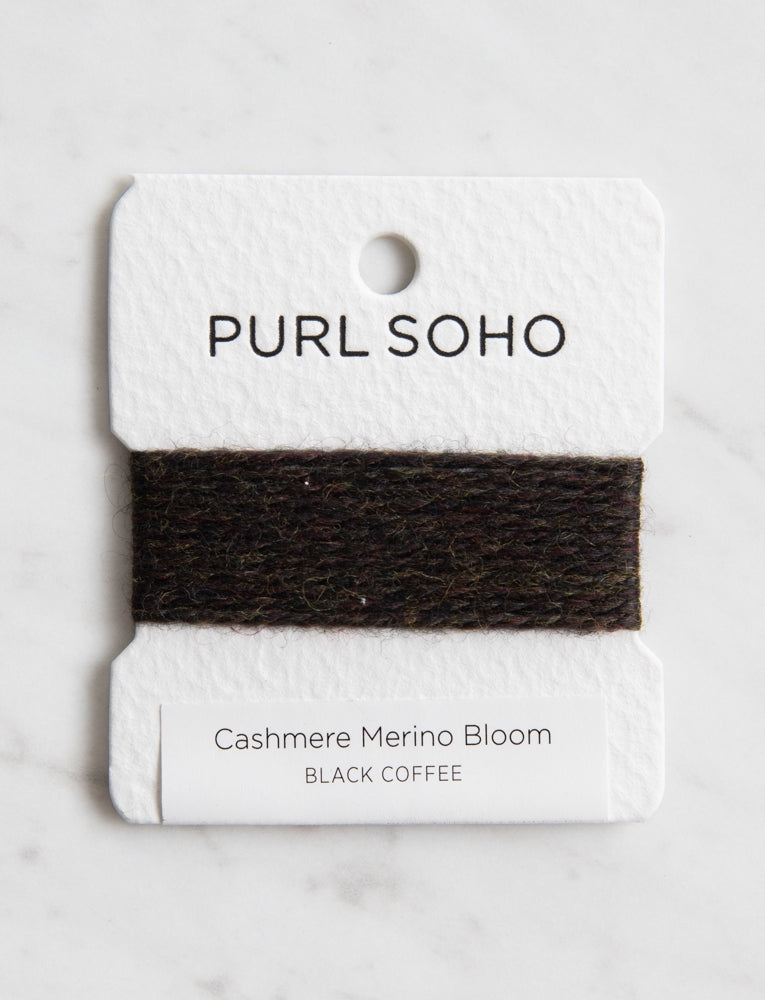 Cashmere Merino Bloom Color Cards, Black Coffee