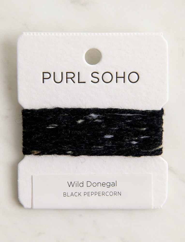 Wild Donegal Color Cards, Black Peppercorn