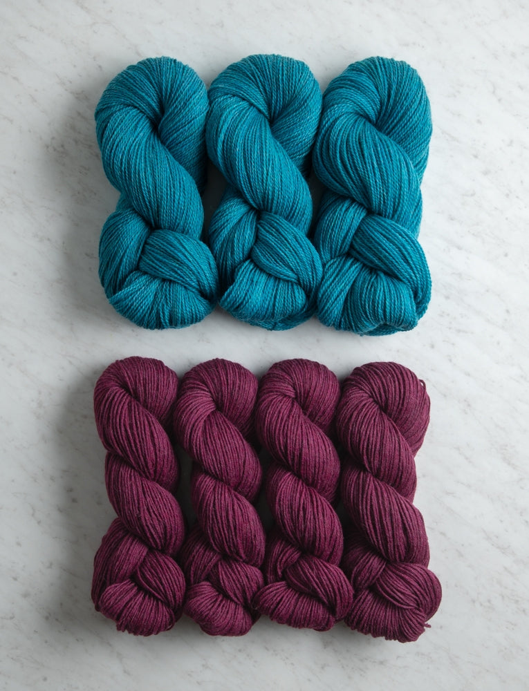 Double Knit Blanket Bundle, Blue Bayou + Fresh Fig, Crib