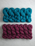 Double Knit Blanket Bundle, Blue Bayou + Fresh Fig, Throw