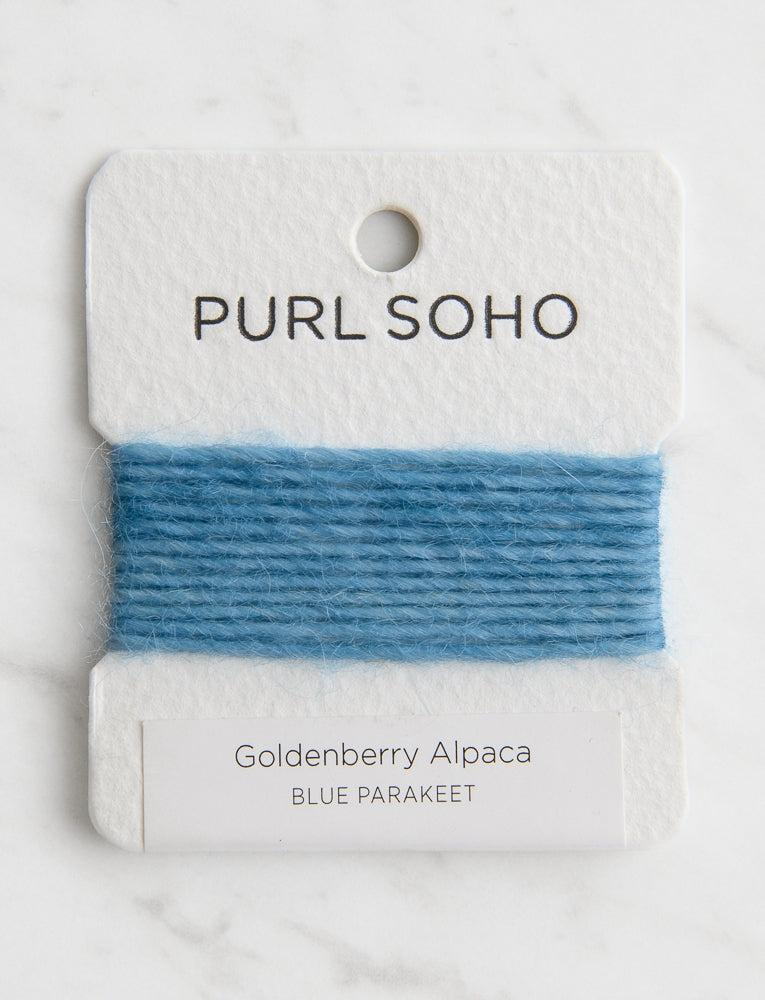 Goldenberry Alpaca Color Cards, Blue Parakeet