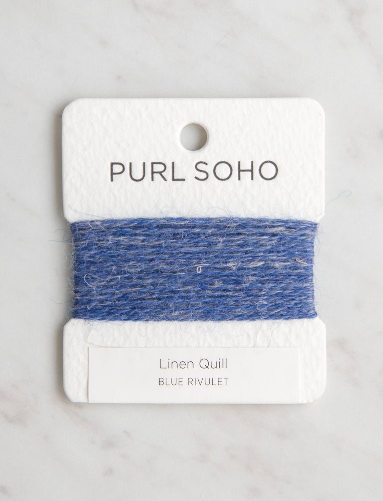 Linen Quill Color Cards, Blue Rivulet