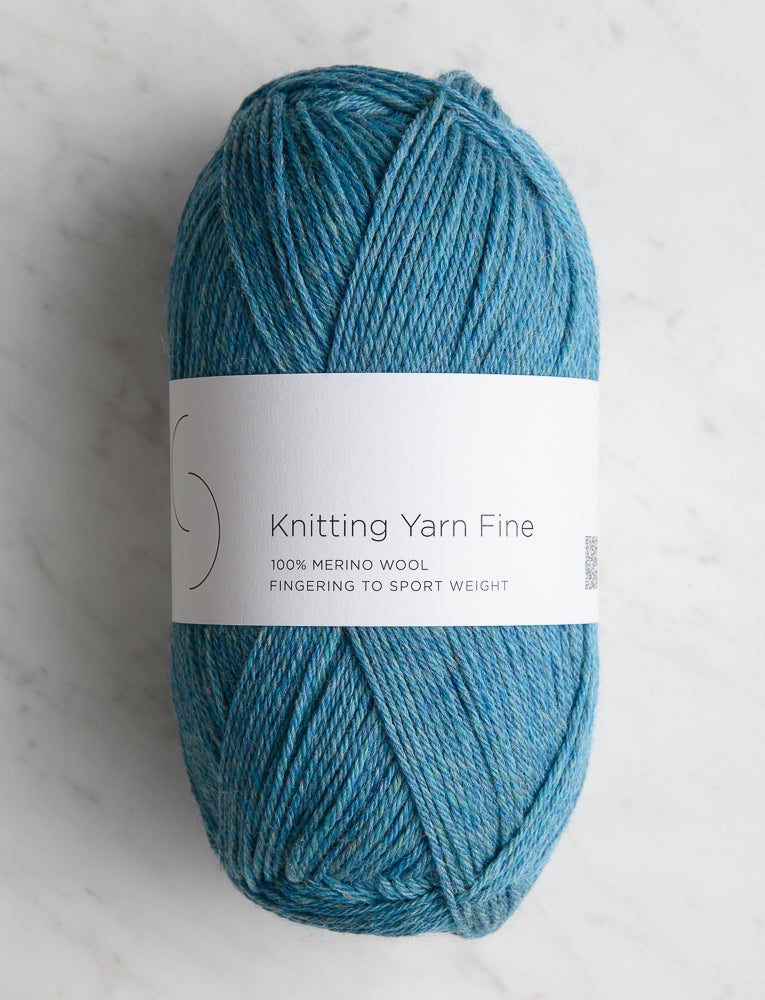 Knitting Yarn Fine, Blue Topaz
