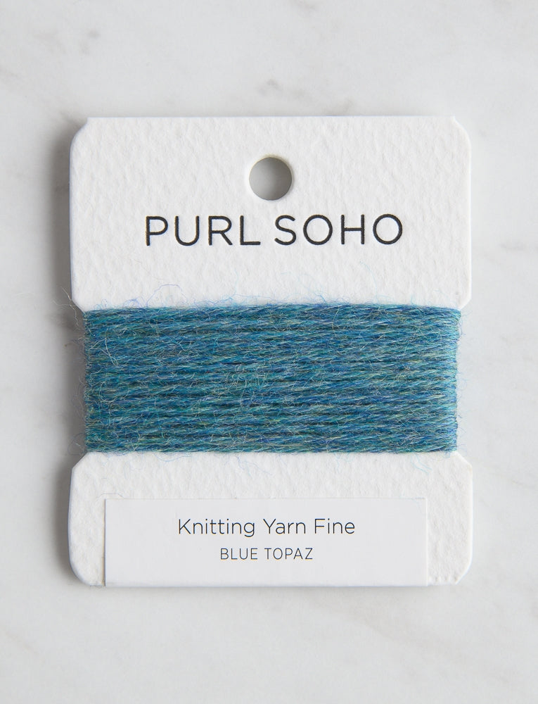 Knitting Yarn Fine Color Cards, Blue Topaz