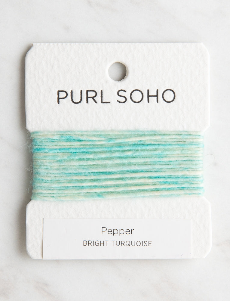 Pepper Color Cards, Bright Turquoise