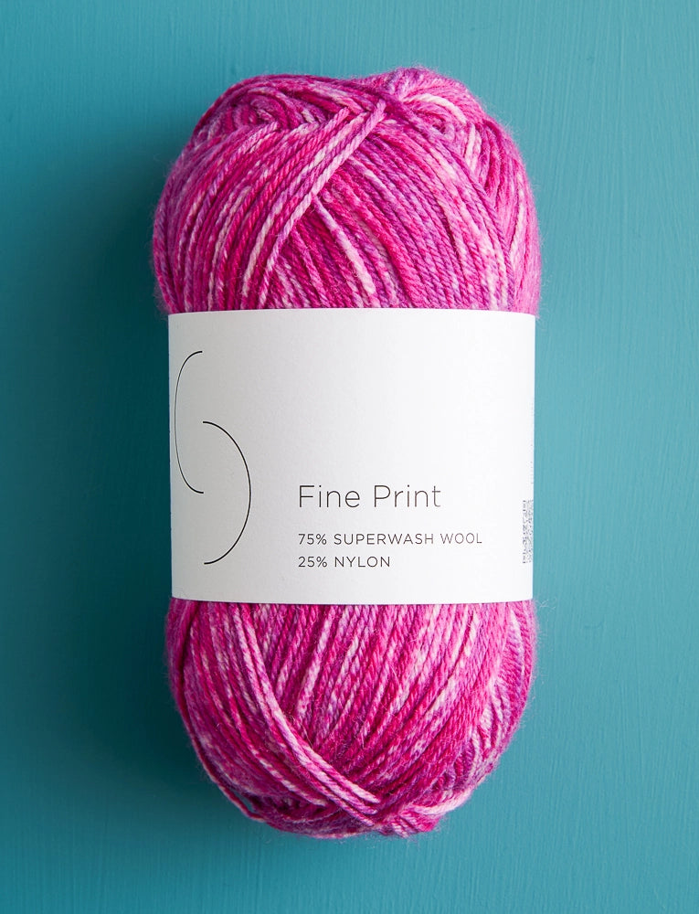 Fine Print in Bright Violet