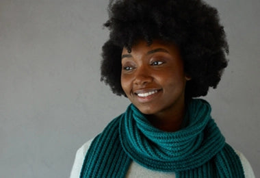 Brioche Scarf In Worsted Twist