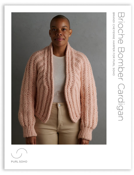 Purl Soho Brioche Bomber Cardigan PDF