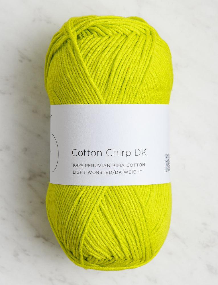 Cotton Chirp DK, 100-Gram Balls, Chartreuse Yellow
