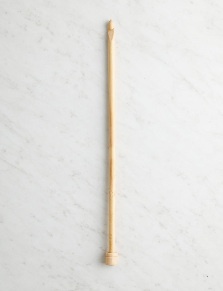 Bamboo Tunisian Hook, US M (9 mm)
