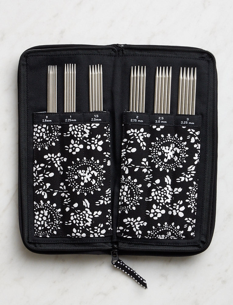 ChiaoGoo, 6” Stainless Steel Double Pointed Needle Sock Set, 6600