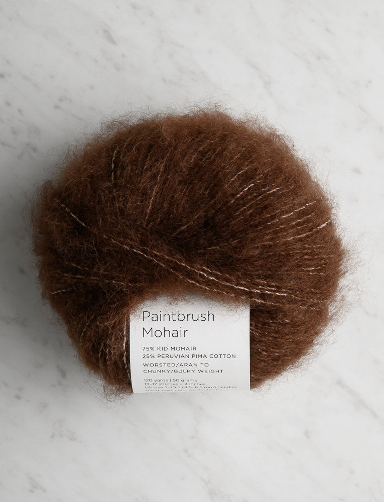 Paintbrush Mohair, Chocolate Brown