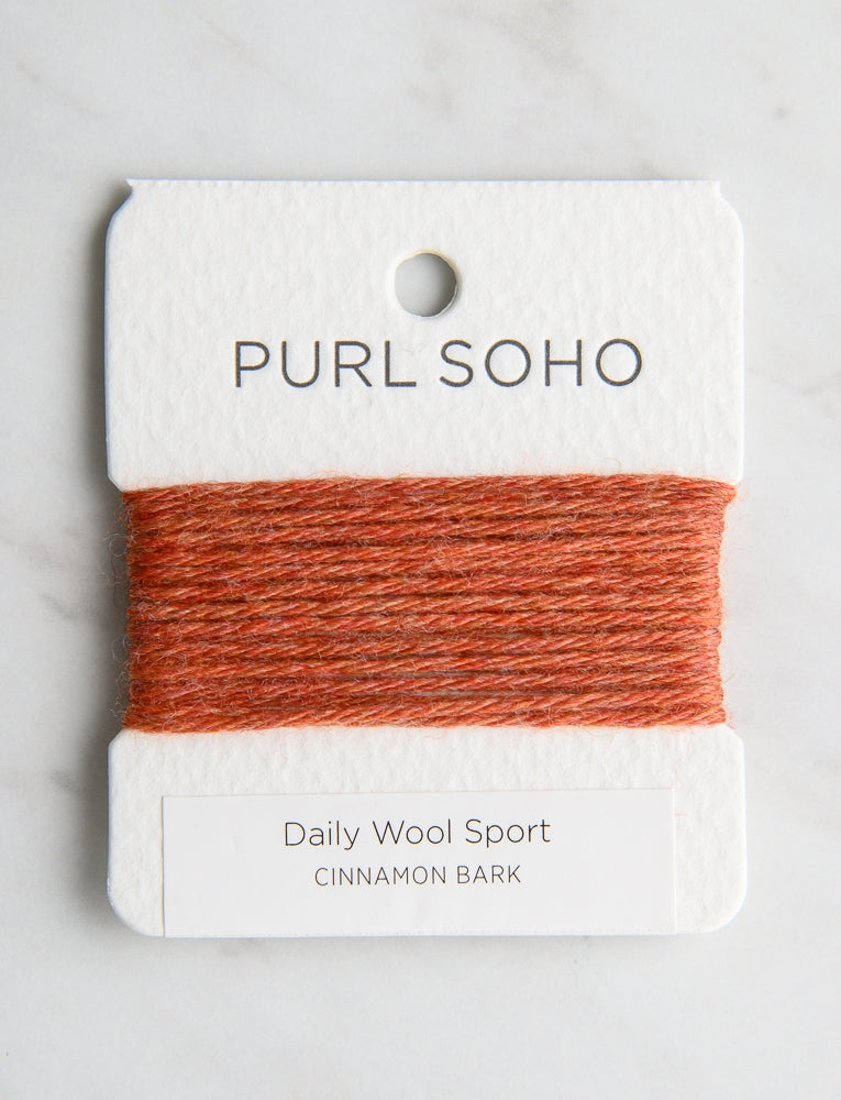 Daily Wool Sport Color Cards, Cinnamon Bark