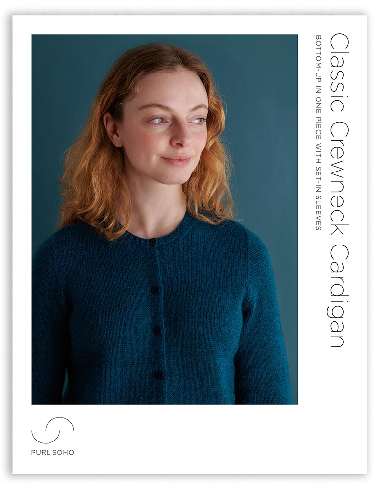 Classic Crewneck Cardigan Pattern Download