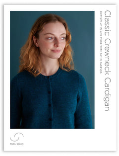 Classic Crewneck Cardigan Pattern Download