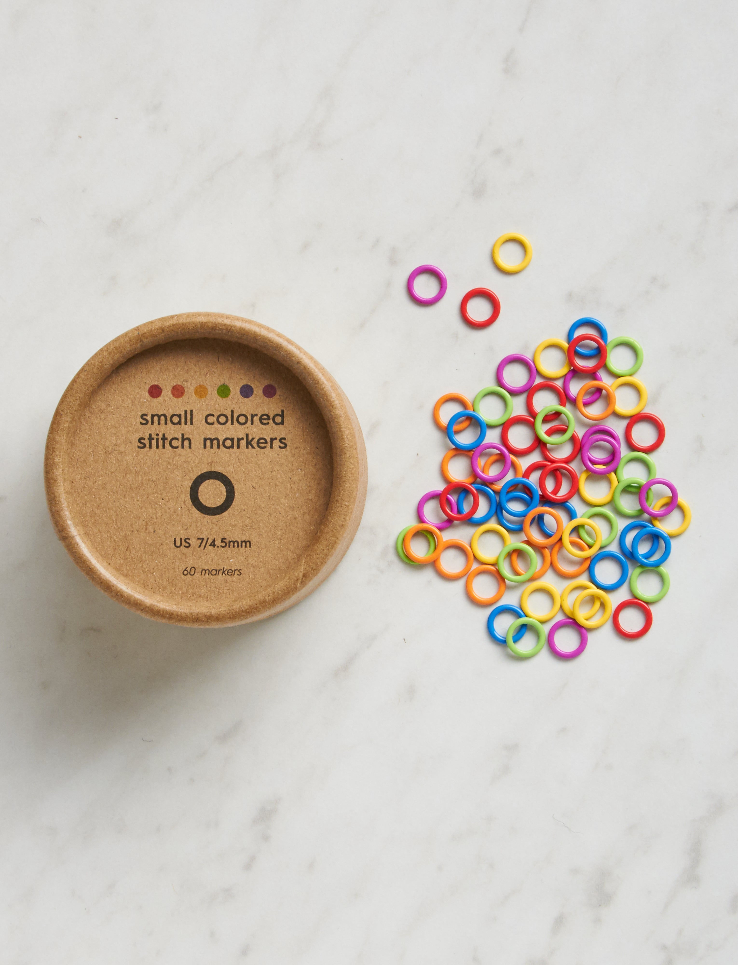 Colorful Ring Stitch Markers, Small